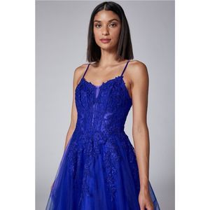 Blue Bicici & Coty Size 6 Ball gown dress